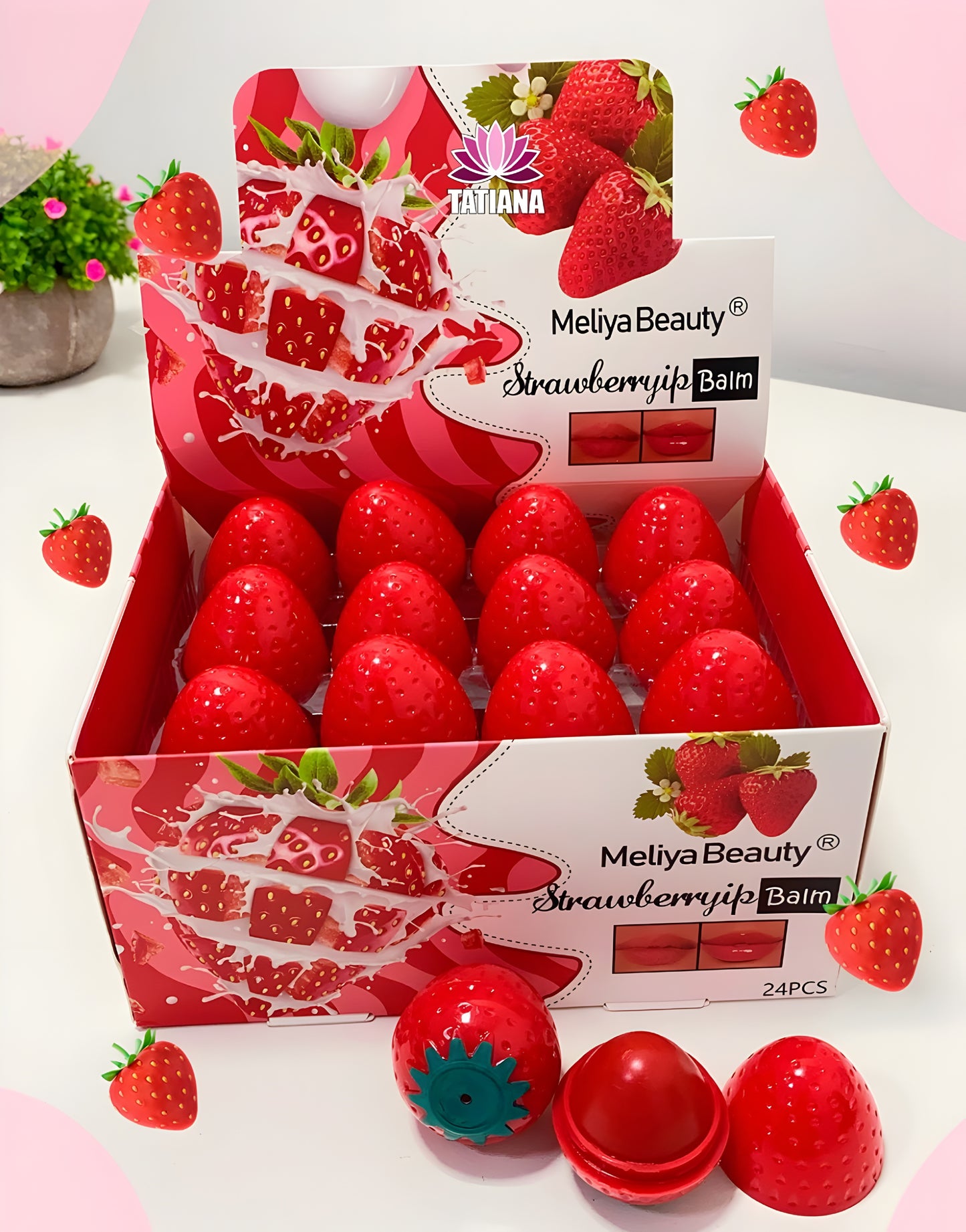 Bálsamo Labial de fresa Meliya Beauty Strawberryip Balm