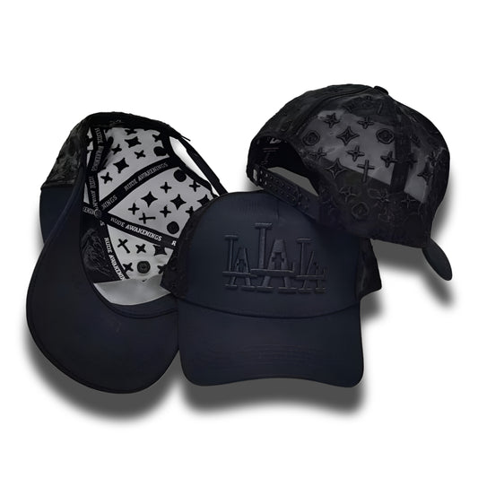 Gorra Rude Awakenings LALALA Triple Black.