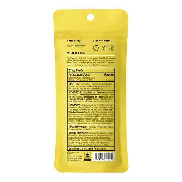 Protector solar e.l.f. SKIN|OG Suntouchable Invisi-Stick SPF 50